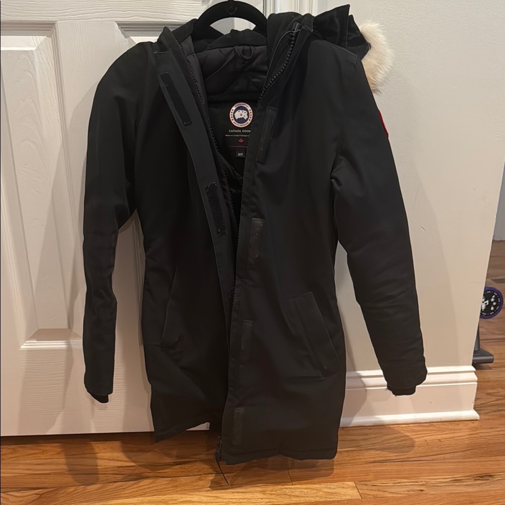 Canada Goose Black Ski Jacket with Fur Trim